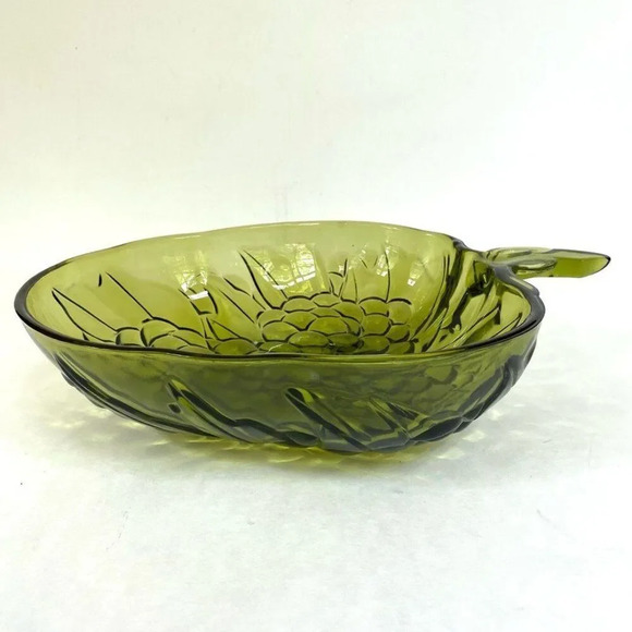 Indiana Glass Avacado Grape Shape Fruit Serving Dish - Picture 3 of 7